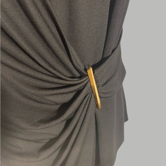 Donna Karen Black Label Faux Wrap Tank Size Large - Picture 4 of 7